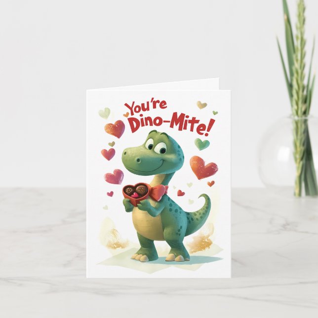 Carte pour la Saint-Valentin de Dino-mite (Devant)