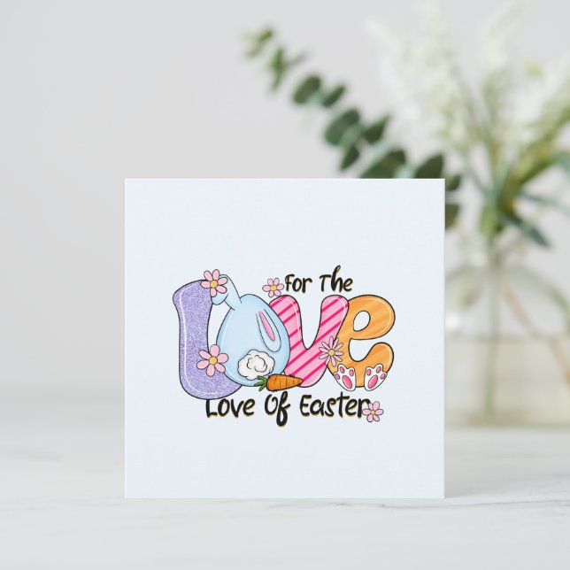 Carte Pour l'amour de Pâques (Debout devant)