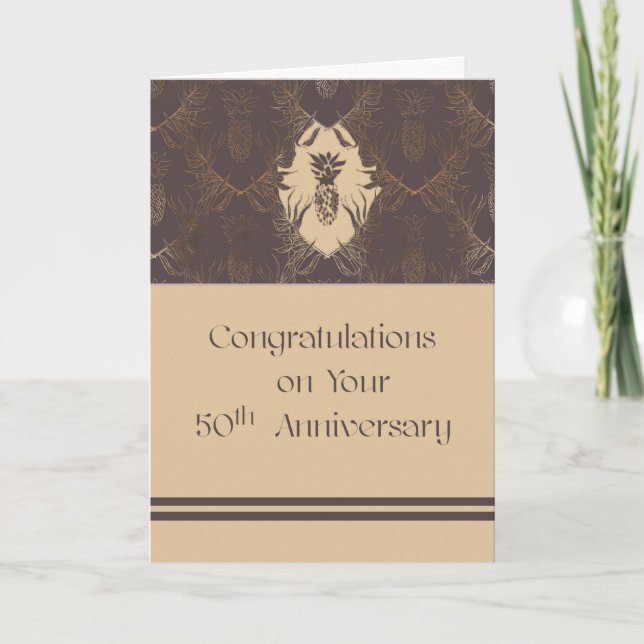 Carte pour l'anniversaire de 50 ans en affaires (Devant)