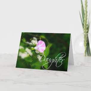 Carte pour l'anniversaire de la fille ou carte pen