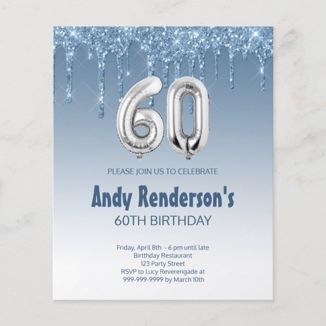 Carte pour le 60e anniversaire (Devant)