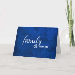 Carte pour le beau-fils en cuir bleu