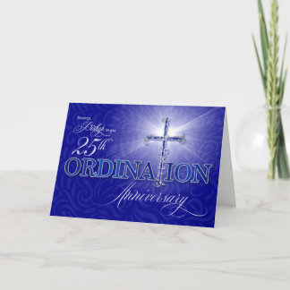 Carte pour le Jubilé d'Argent de l'évêque 25e Ordination