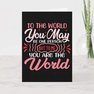 Carte Pour le monde, vous pouvez être une personne pour 