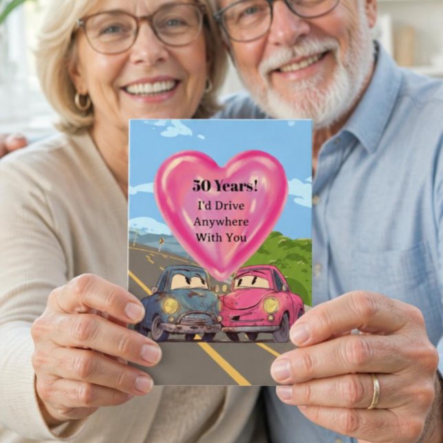 Carte pour les 50 ans de mariage (Créateur téléchargé)