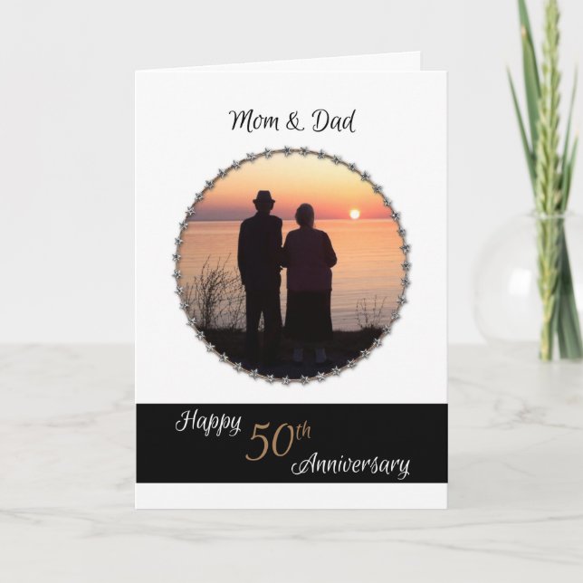 Carte pour les 50 ans de mariage de maman et papa (Devant)