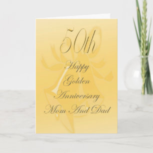 Carte pour les 50 ans de mariage de maman et papa