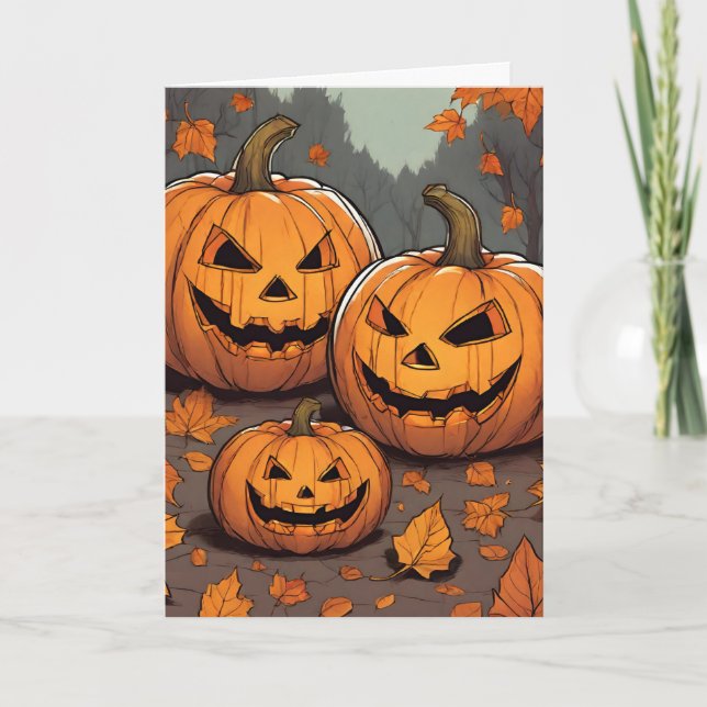 Carte Pour les nouveaux parents Halloween Jack o' Lanter (Devant)