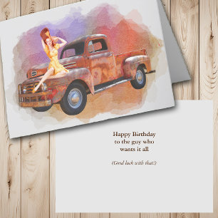 Carte Pour l'homme qui veut tout Anniversaire