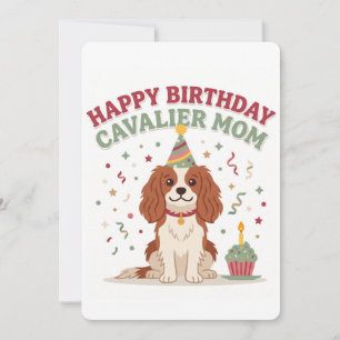 Carte pour maman Cavalier King Charles Spaniel