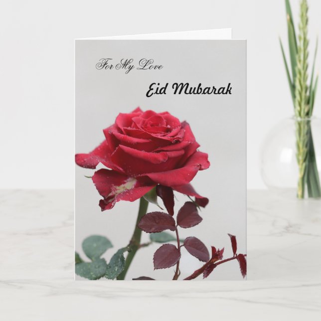 Carte Pour mon amour pour l'Aïd Moubarak (Devant)