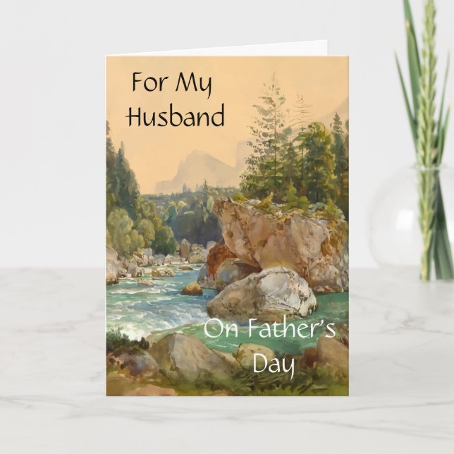 Carte Pour mon mari en Fête des pères (Devant)