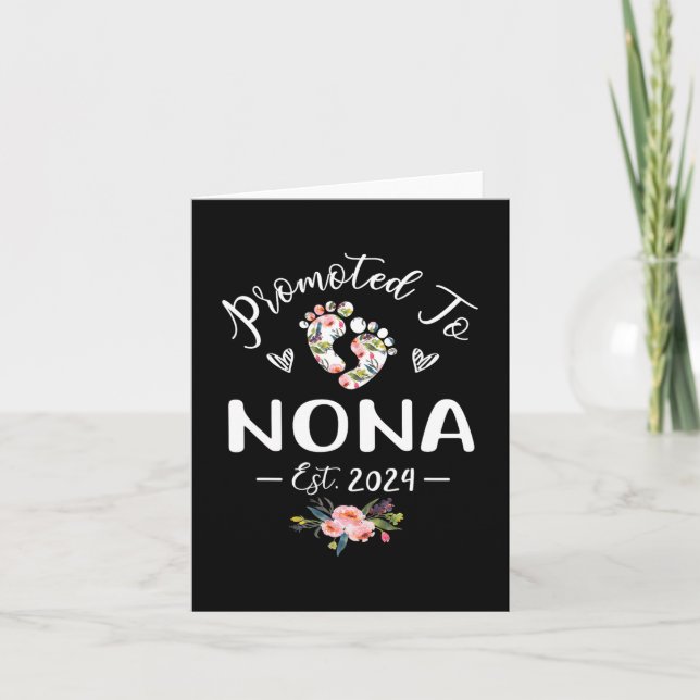 Carte Pour Nona Est 2024 Fleur Fête des Mères  (Devant)