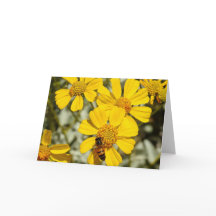 Carte pour notes abeilles
