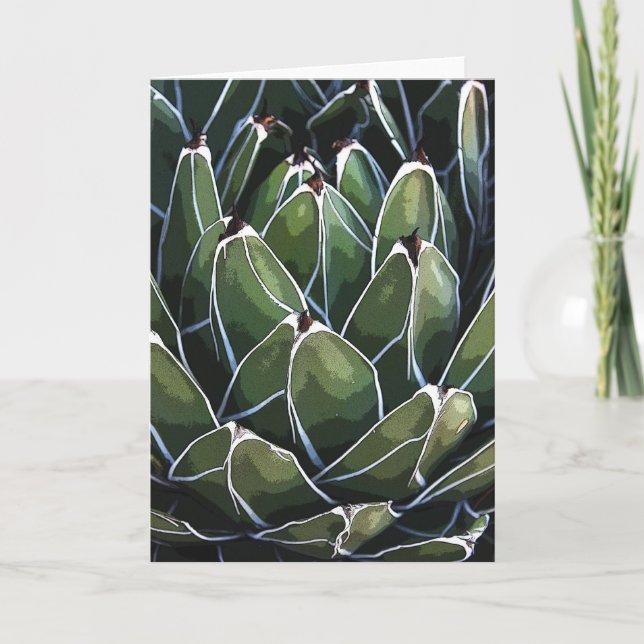Carte pour notes agave de la reine Victoria (Devant)