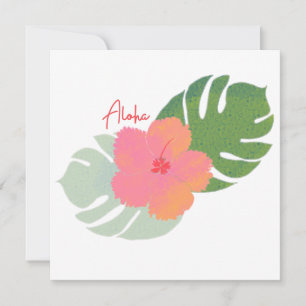 Carte pour notes Aloha