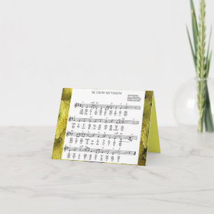 carte pour notes "Be You My Vision"