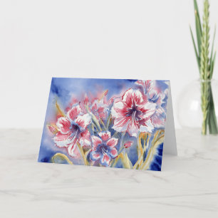 Carte pour notes blanc Amaryllis