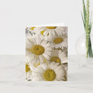 Carte pour notes blanc de Shasta Daisies
