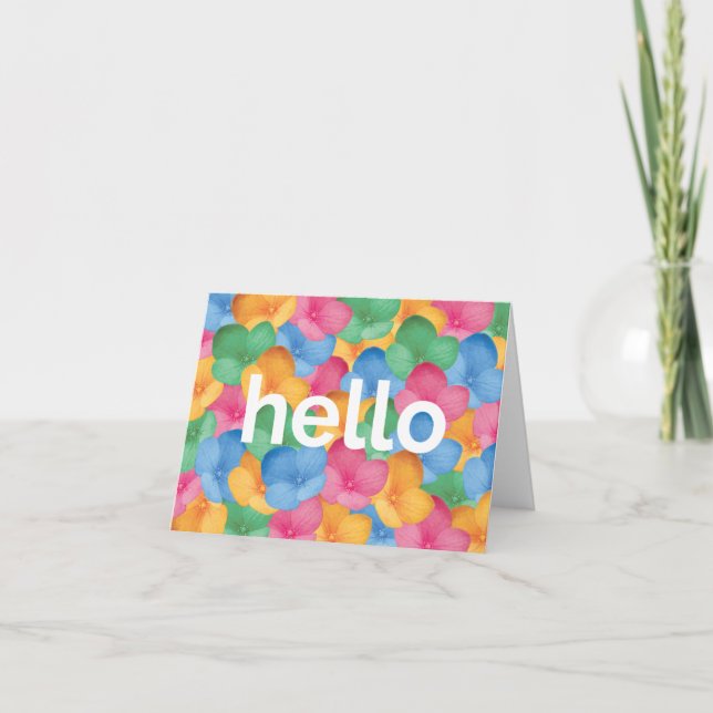 Carte pour notes - Bonjour (Devant)