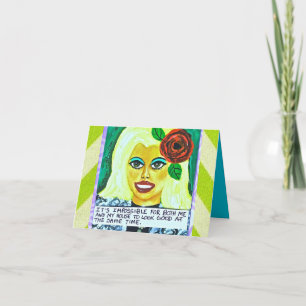 CARTE POUR NOTES-C'EST IMPOSSIBLE POUR MOI ET MA M