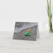 Carte pour notes chic de plage