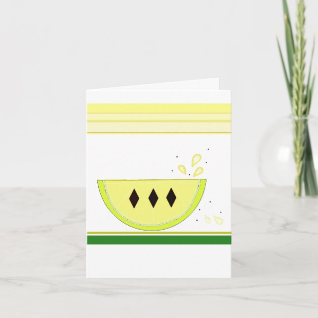 Carte pour notes citron aigre (Devant)