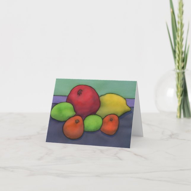 Carte pour notes Citrus & grenade (Devant)