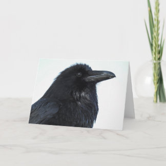 Carte pour notes corbeau