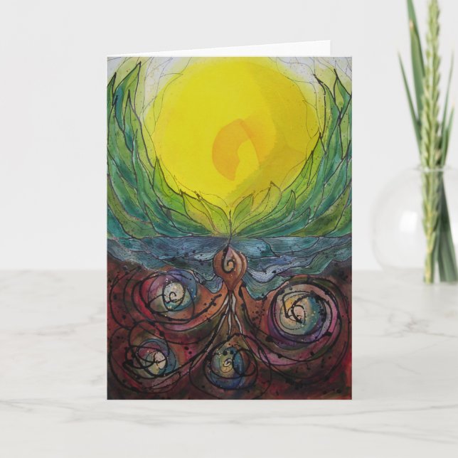 Carte pour notes D'Accueil Chaleureux (Devant)