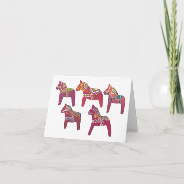 Carte pour notes Dala Horse (Devant)