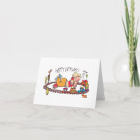 Carte pour notes d'anniversaire du train Choo-choo