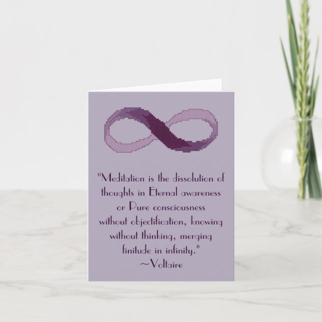 Carte pour notes de citation d'infini de (Devant)