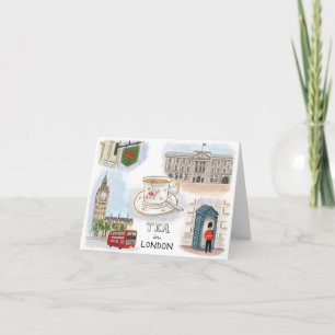 Carte pour notes de croquis de voyage : Thé à