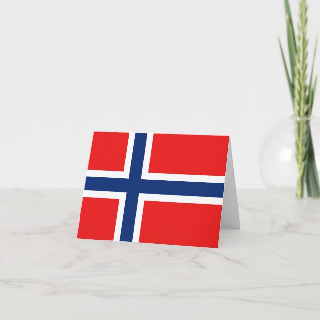 Carte pour notes de drapeau de la Norvège (Devant)