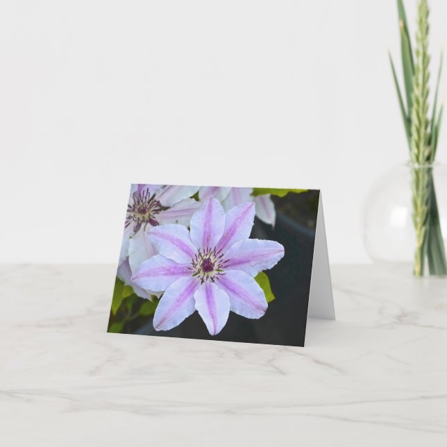 Carte pour notes de fleurs de passion (Devant)