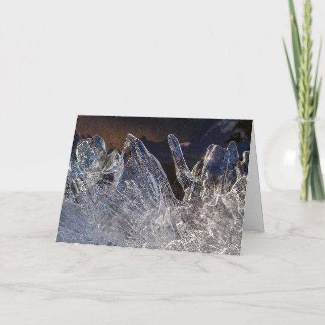 Carte pour notes de glace d'hiver (Devant)
