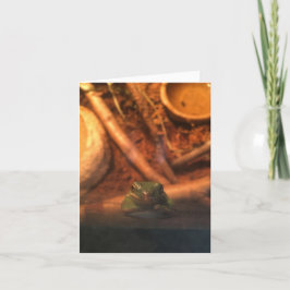 carte pour notes de grenouille verte (encouragemen