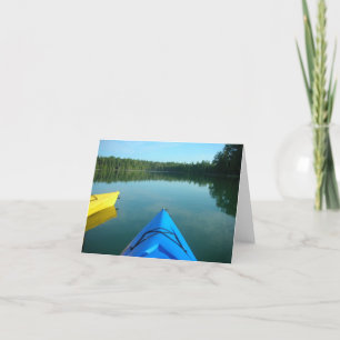 Carte pour notes de kayak