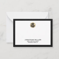 Carte pour notes de l'agent immobilier personnalis