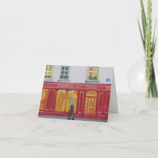 CARTE POUR NOTES DE LÈCHE-VITRINES DE PARIS