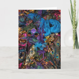 Carte pour notes de mardi gras/de Nouvelle-Orléans