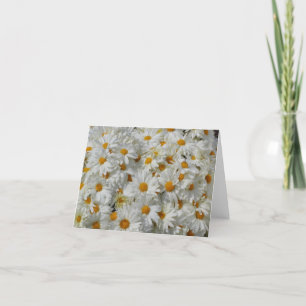 Carte pour notes de marguerites