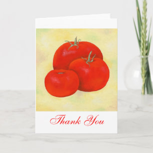 Carte pour notes de Merci de tomates