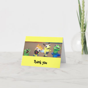Carte pour notes de Merci d'enfants