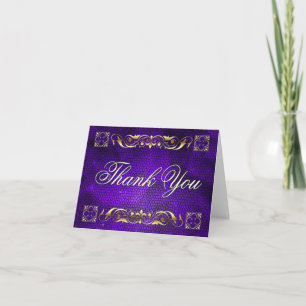 Carte pour notes de Merci Empereur violet