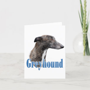 Carte pour notes de nom Greyhound