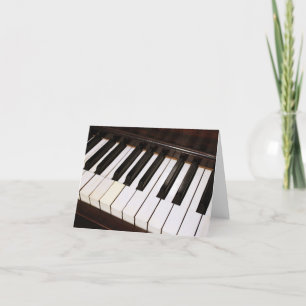 Carte pour notes de piano