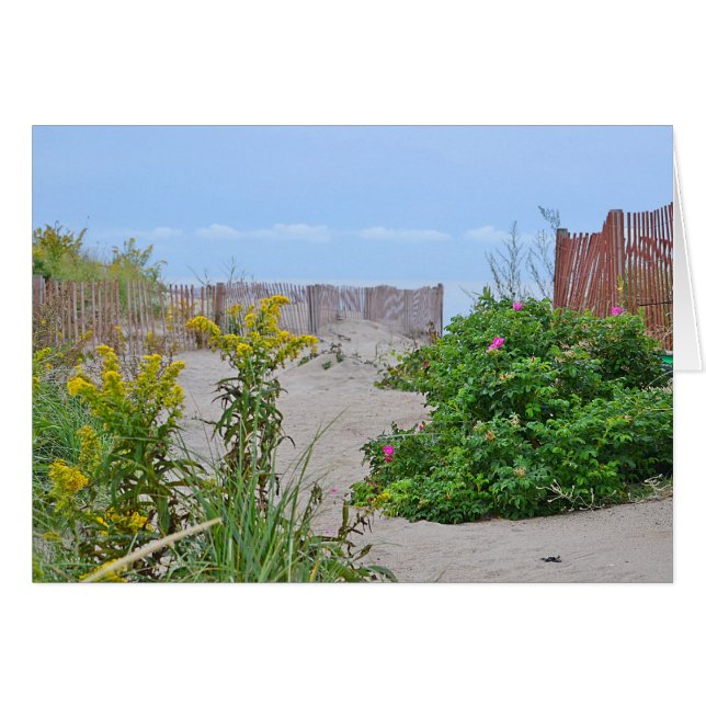 Carte pour notes de plage Hammonasset (Devant Horizontal)