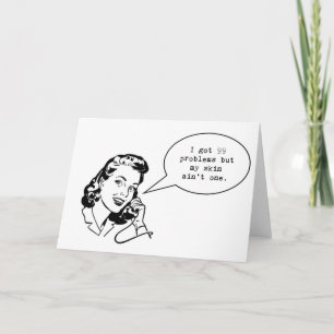 Carte pour notes de soins de la peau… j'ai obtenu